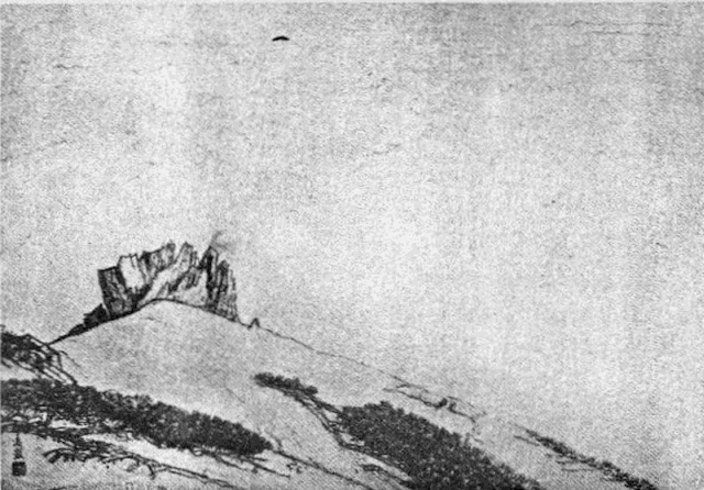 「山頂の曉」のキャプション付きの図