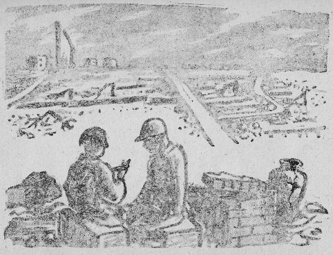 「廃墟の子ども 永井 隆 画」のキャプション付きの挿絵