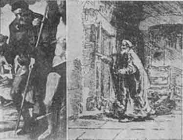「Fig 26 St.Roche with Plague Bubo, 1528 (left) & The Blind Tobias by Rembrandt (right). 図26 ペスト横痃のある聖ロクス(1568)(左)、盲人トピアス(レンブラント)(右)」のキャプション付きの図